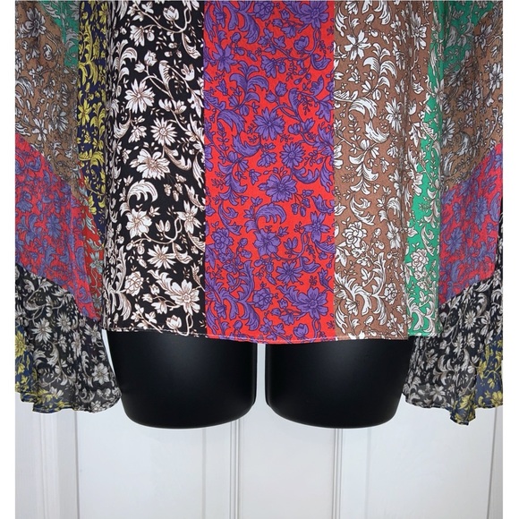 Alice & Olivia Prija Mandarin-Collar Flare-Sleeve Blouse –– NWT - Picture 9 of 17